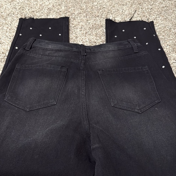 Simple Society Black Rhinestone Women's Jeans NWT - Picture 7 of 7